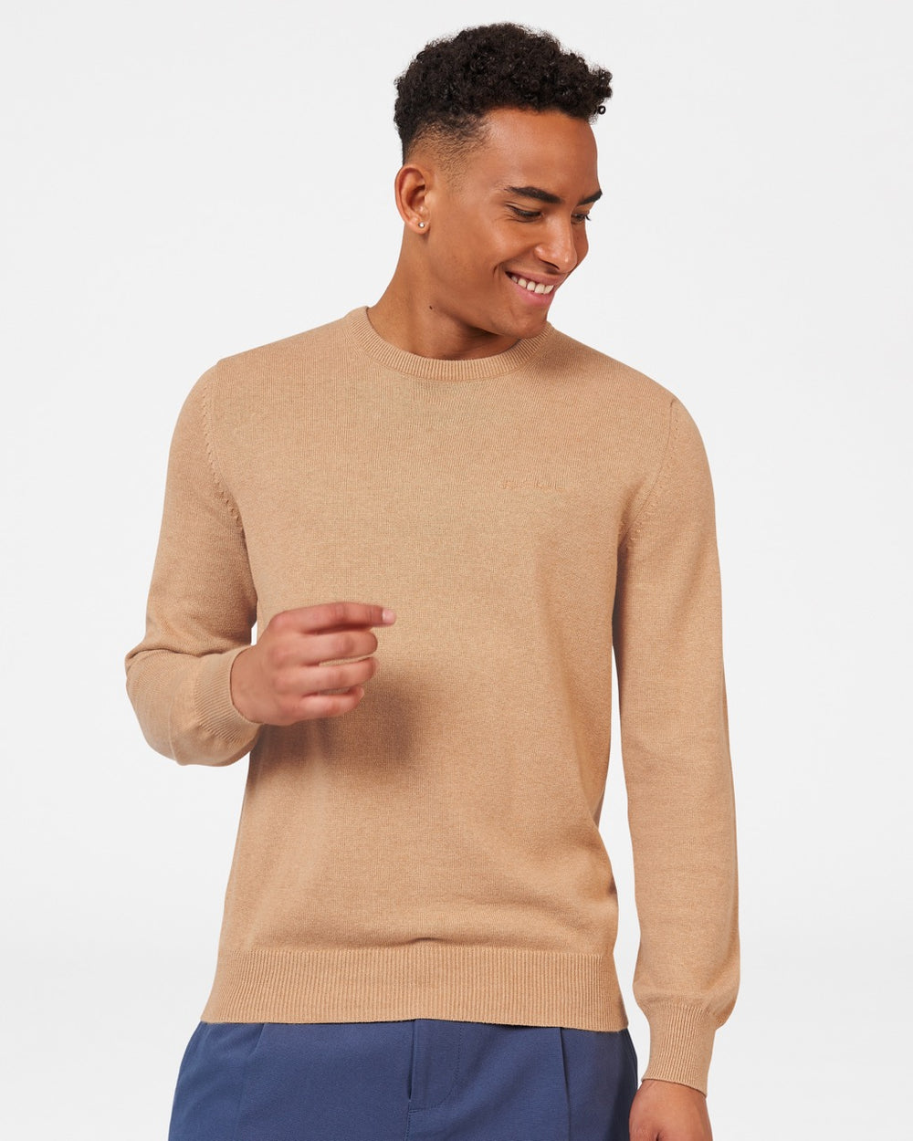 Knitwear Ben Sherman Signature Crewneck Grise | JZW-12080363